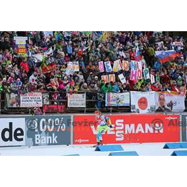 Anja Erzen of Slovenia during BMW IBU World Cup Biathlon women 7.5 km sprint at Pokljuka,Slovenia on December 18, 2014