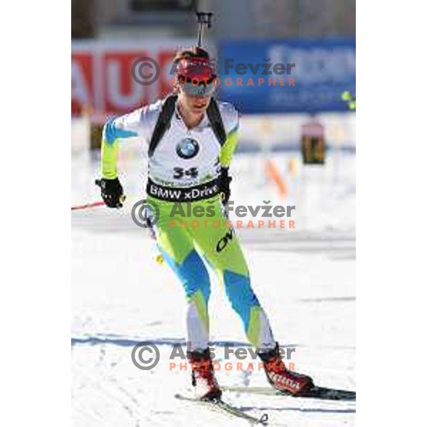 Teja Gregorin of Slovenia during BMW IBU World Cup Biathlon, Women 10km pursuit, Pokljuka, Slovenia, December 20, 2014
