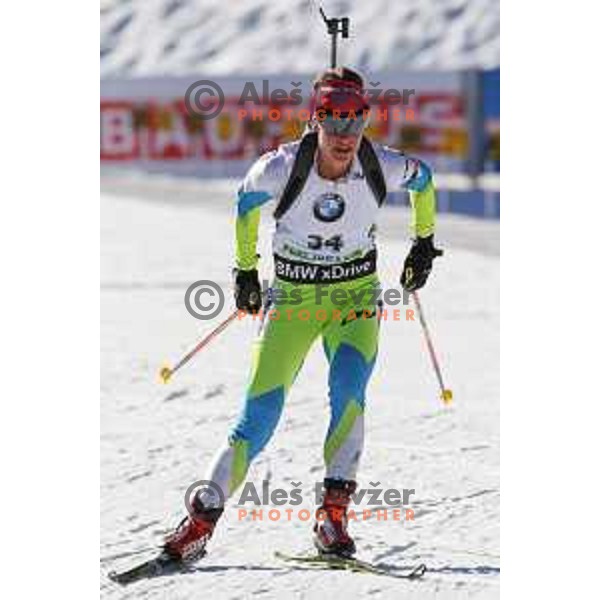 Teja Gregorin of Slovenia during BMW IBU World Cup Biathlon, Women 10km pursuit, Pokljuka, Slovenia, December 20, 2014