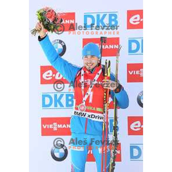 Anton Shipulin (RUS) during BMW IBU World Cup Biathlon, Men 12.5km pursuit, Pokljuka, Slovenia, December 20, 2014