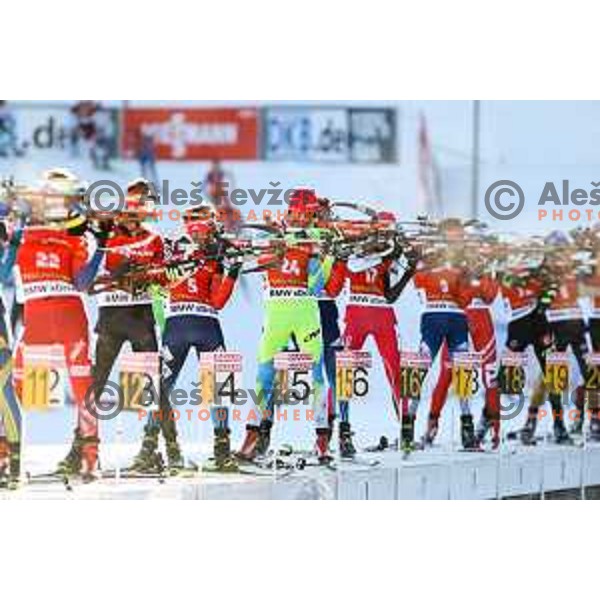 Jakov Fak (SLO) during BMW IBU World Cup Biathlon, Men 12.5km pursuit, Pokljuka, Slovenia, December 20, 2014