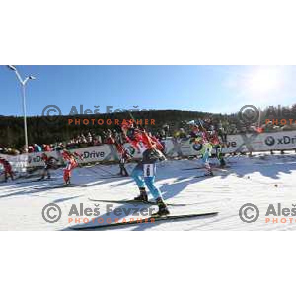 Teja Gregorin (SLO) during BMW IBU World Cup Biathlon, Women Mass Start 12.5km, Pokljuka, Slovenia, December 21, 2014 
