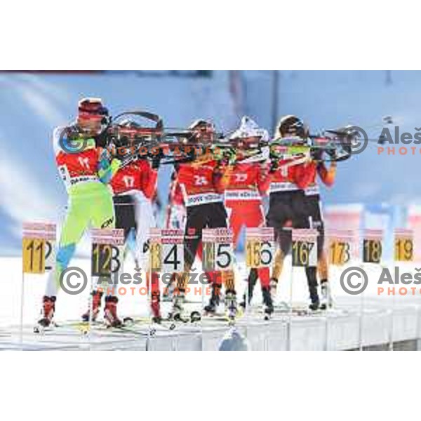 Teja Gregorin (SLO) during BMW IBU World Cup Biathlon, Women Mass Start 12.5km, Pokljuka, Slovenia, December 21, 2014 