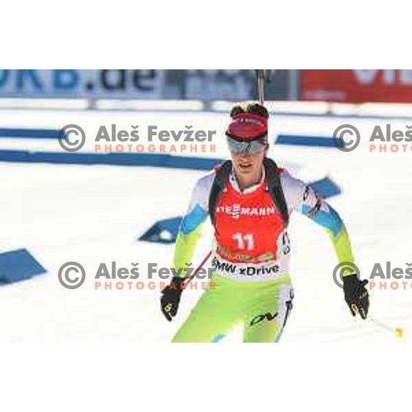 Teja Gregorin (SLO) during BMW IBU World Cup Biathlon, Women Mass Start 12.5km, Pokljuka, Slovenia, December 21, 2014 