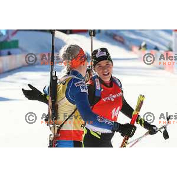 Kaisa Makarainen (FIN)during BMW IBU World Cup Biathlon, Women Mass Start 12.5km, Pokljuka, Slovenia, December 21, 2014