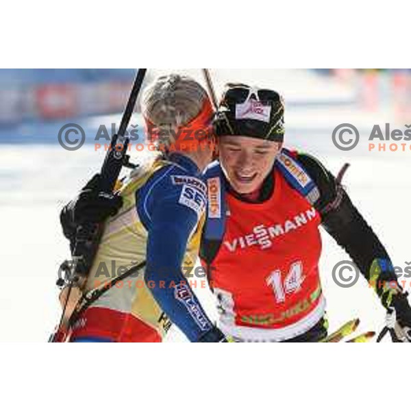 Kaisa Makarainen (FIN)during BMW IBU World Cup Biathlon, Women Mass Start 12.5km, Pokljuka, Slovenia, December 21, 2014