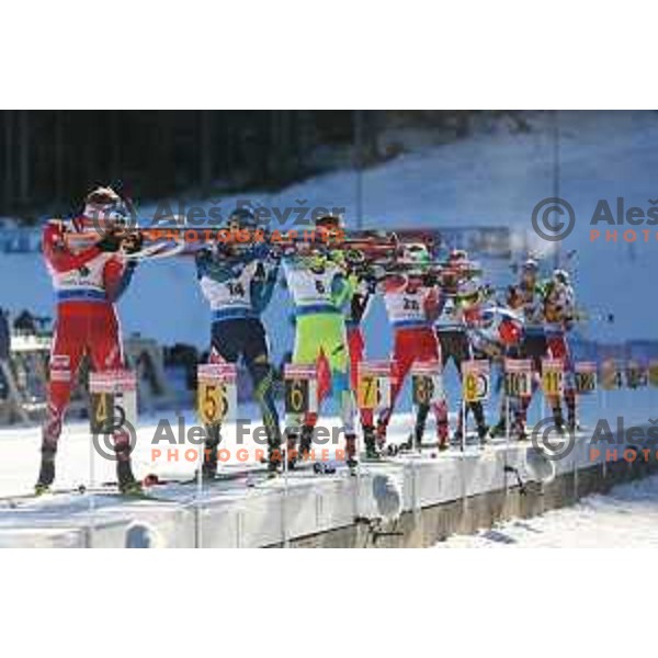 Jakov Fak (SLO)during BMW IBU World Cup Biathlon, Men Mass Start 15km, Pokljuka, Slovenia, December 21, 2014 