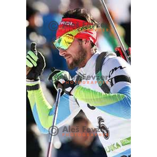 Jakov Fak (SLO)during BMW IBU World Cup Biathlon, Men Mass Start 15km, Pokljuka, Slovenia, December 21, 2014 