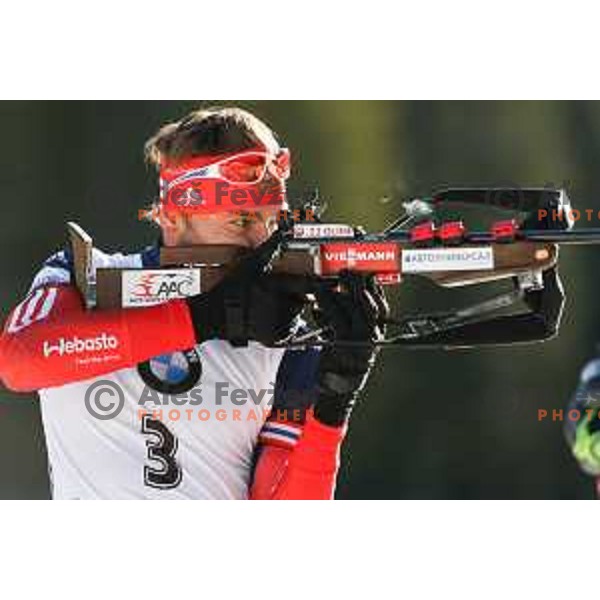 Anton Shipulin (RUS) during BMW IBU World Cup Biathlon, Men Mass Start 15km, Pokljuka, Slovenia, December 21, 2014