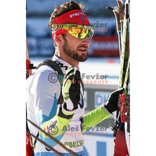 Jakov Fak (SLO)during BMW IBU World Cup Biathlon, Men Mass Start 15km, Pokljuka, Slovenia, December 21, 2014 