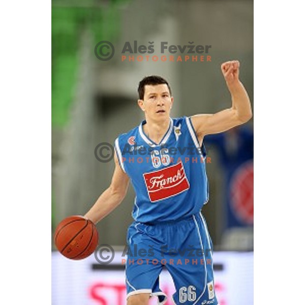 Vlado Ilievski of Cibona in action during ABA league basketball match between Union Olimpija and Cibona , played in Stozice Hall, Ljubljana, Slovenia on December 23, 2014