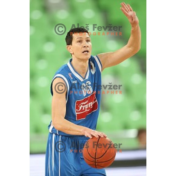 Vlado Ilievski of Cibona in action during ABA league basketball match between Union Olimpija and Cibona , played in Stozice Hall, Ljubljana, Slovenia on December 23, 2014