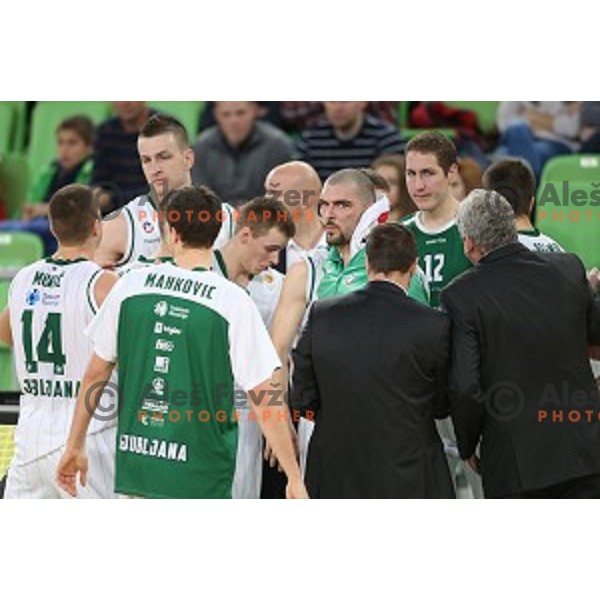 Hristo Nikolov of Union Olimpija in action during ABA league basketball match between Union Olimpija and Cibona , played in Stozice Hall, Ljubljana, Slovenia on December 23, 2014