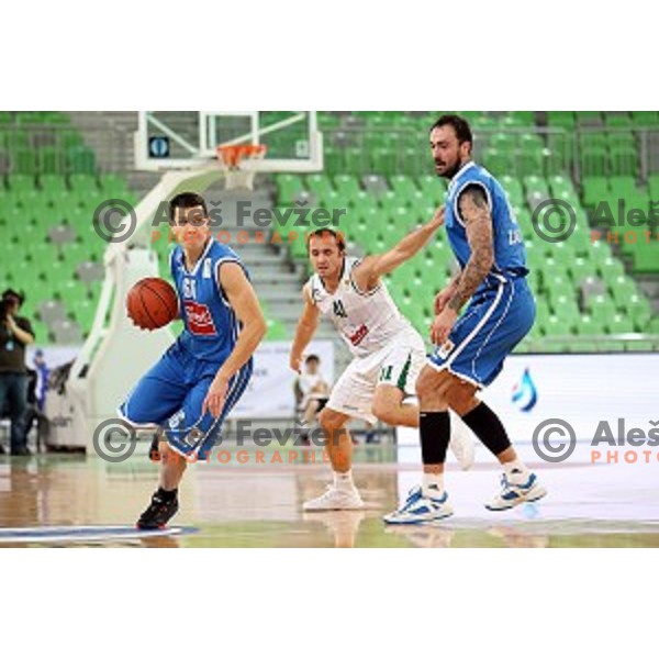 Vlado Ilievski of Cibona in action during ABA league basketball match between Union Olimpija and Cibona , played in Stozice Hall, Ljubljana, Slovenia on December 23, 2014