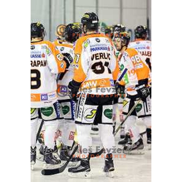 Miha Verlic of Graz during Telemach league ice-hockey match Telemach Olimpija-Graz 99ers in Tivoli Hall, Ljubljana, Slovenia on January 6,2015