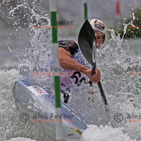 Oblinger Helmut (AUT) during qualification run at ICF slalom World Cup race in Tacen, Slovenia on July 7th 2007. Photo by Ales Fevzer 