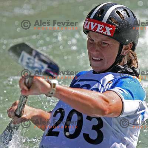 Nina Mozetic (SLO) during qualification run at ICF slalom World Cup race in Tacen, Slovenia on July 7th 2007. Photo by Ales Fevzer 
