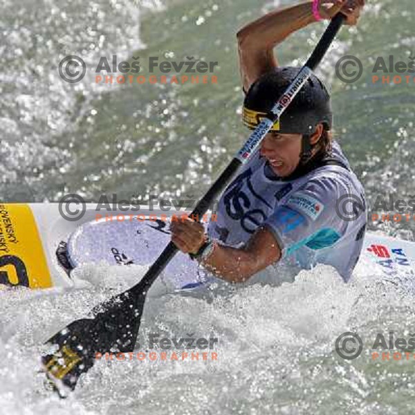 Jana Dukatova (SVK) during qualification run at ICF slalom World Cup race in Tacen, Slovenia on July 7th 2007. Photo by Ales Fevzer 