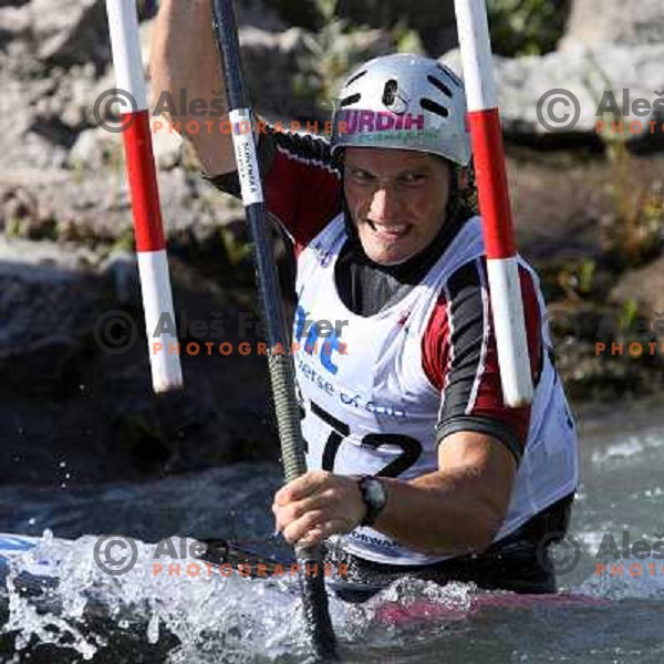 Dejan Stevanovic (SLO) during qualification run at ICF slalom World Cup race in Tacen, Slovenia on July 7th 2007. Photo by Ales Fevzer 