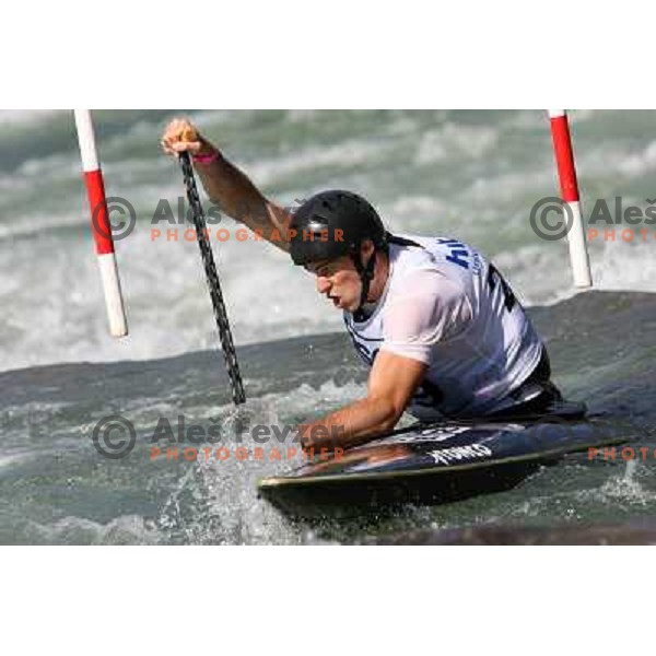 James Cartwright (CAN) during qualification run at ICF slalom World Cup race in Tacen, Slovenia on July 7th 2007. Photo by Ales Fevzer 