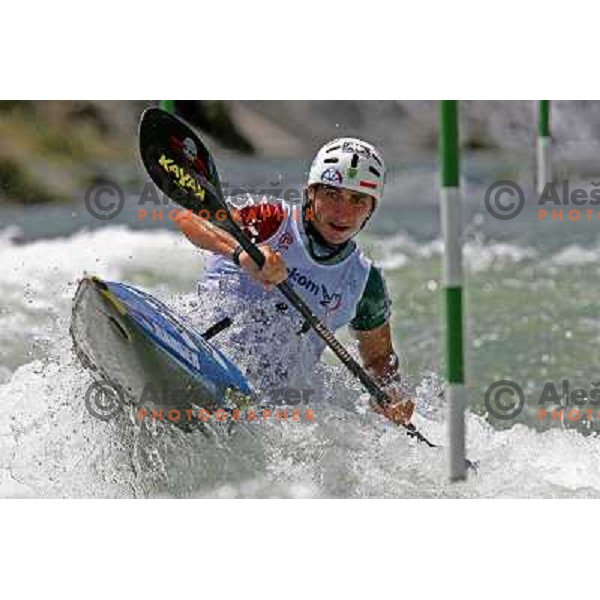 Stefano Cipressi (ITA) during qualification run at ICF slalom World Cup race in Tacen, Slovenia on July 7th 2007. Photo by Ales Fevzer 