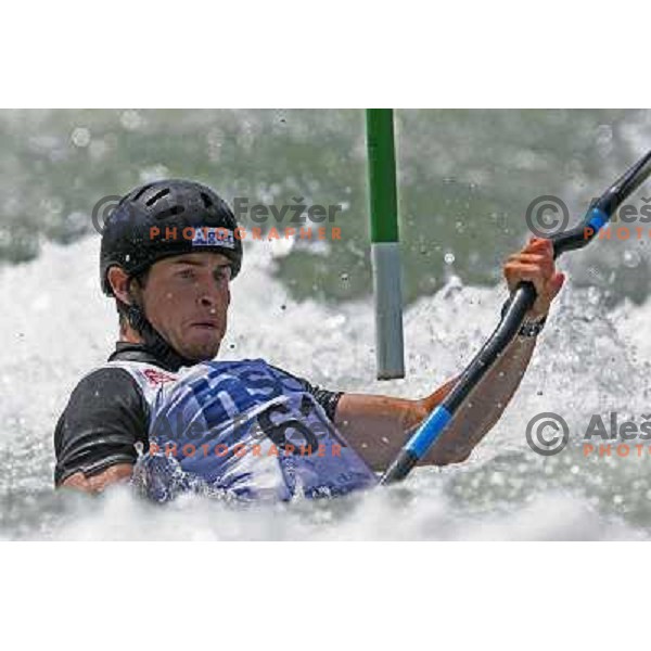 Eoin Rheinisch (IRL) during qualification run at ICF slalom World Cup race in Tacen, Slovenia on July 7th 2007. Photo by Ales Fevzer 