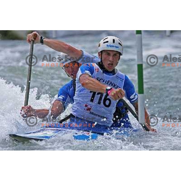 Kulovec (116) Hocevar (SLO) during qualification run at ICF slalom World Cup race in Tacen, Slovenia on July 7th 2007. Photo by Ales Fevzer 