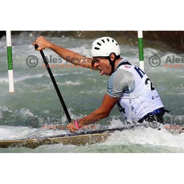 Matija Marinic (CRO) during qualification run at ICF slalom World Cup race in Tacen, Slovenia on July 7th 2007. Photo by Ales Fevzer 
