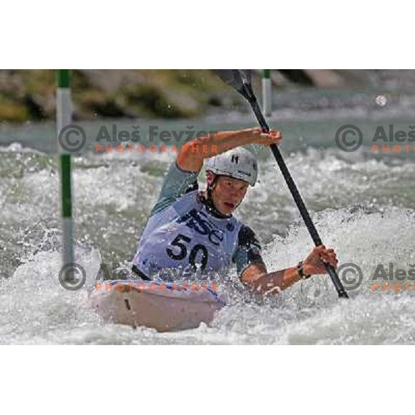 Meglic Jure (SLO) during qualification run at ICF slalom World Cup race in Tacen, Slovenia on July 7th 2007. Photo by Ales Fevzer 