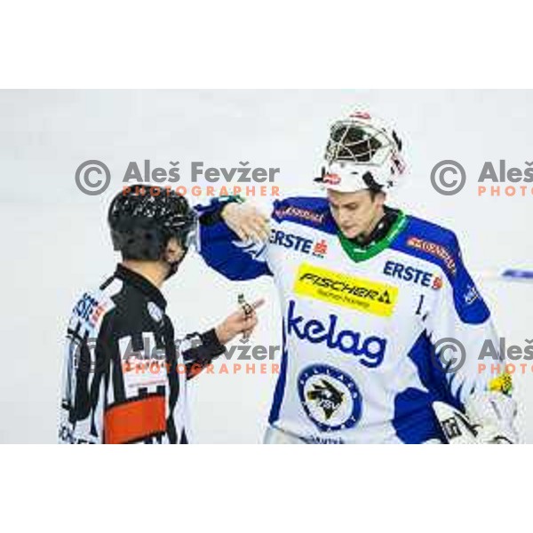 Jean Philippe Lamoureux of VSV in action during ice hockey match of 39th round of EBEL League in Season 2014/15 between HDD Telemach Olimpija and EC VSV, played in Tivoli Hall, Ljubljana, Slovenia, on January 16, 2015