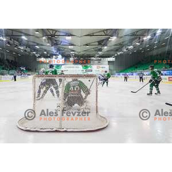 Action during ice hockey match of 39th round of EBEL League in Season 2014/15 between HDD Telemach Olimpija and EC VSV, played in Tivoli Hall, Ljubljana, Slovenia, on January 16, 2015