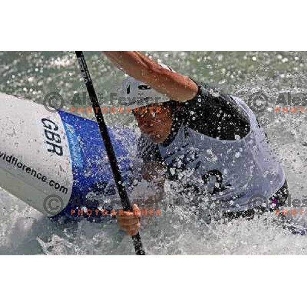 David Florence in Final of ICF slalom World Cup race in Tacen, Slovenia on July 8th 2007. Photo by Ales Fevzer 