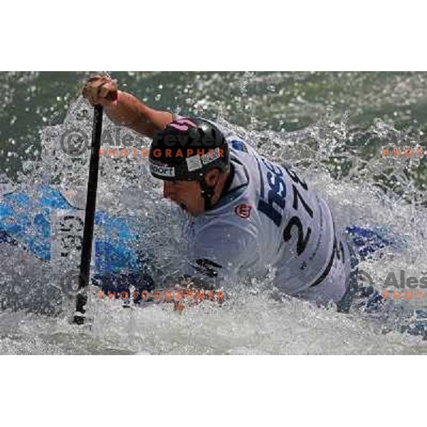Stuart McIntosh in Final of ICF slalom World Cup race in Tacen, Slovenia on July 8th 2007. Photo by Ales Fevzer 