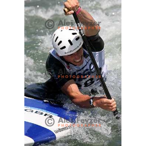David Florence in Final of ICF slalom World Cup race in Tacen, Slovenia on July 8th 2007. Photo by Ales Fevzer 