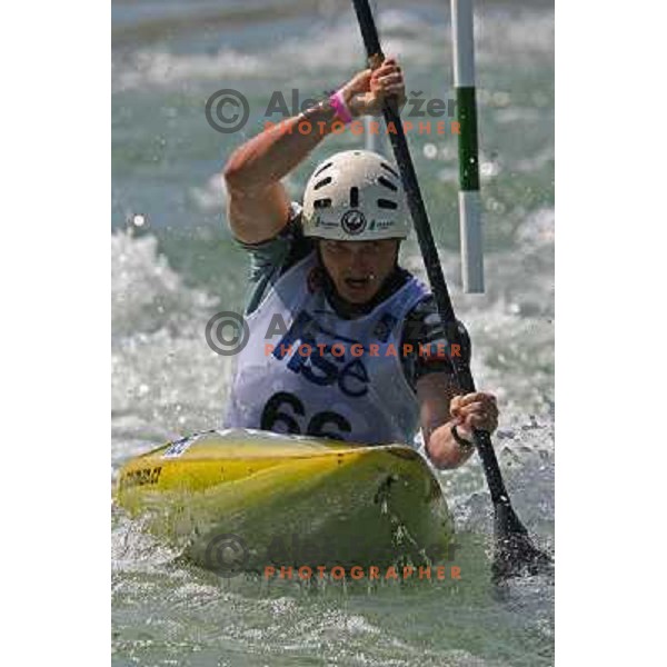 Peter Kauzer in Final of ICF slalom World Cup race in Tacen, Slovenia on July 8th 2007. Photo by Ales Fevzer 