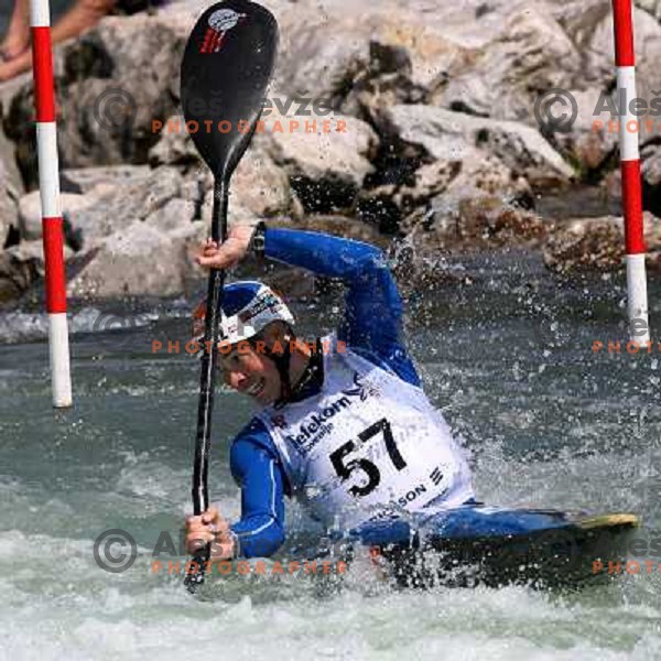 Campbell Welsh in Final of ICF slalom World Cup race in Tacen, Slovenia on July 8th 2007. Photo by Ales Fevzer 