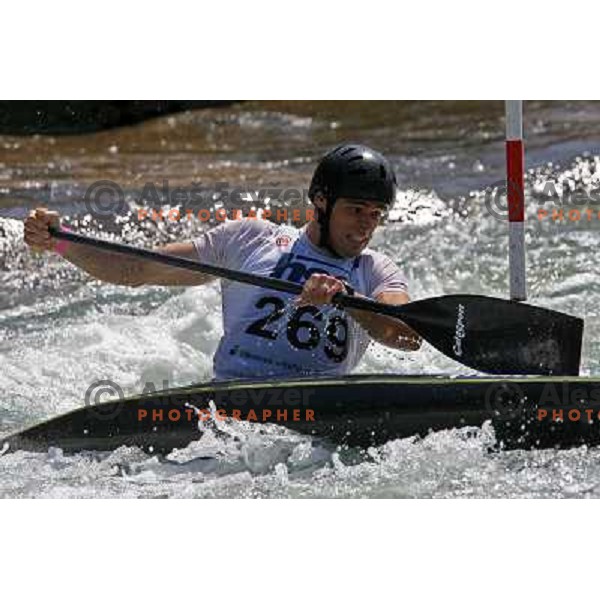 James Cartwright in Final of ICF slalom World Cup race in Tacen, Slovenia on July 8th 2007. Photo by Ales Fevzer 