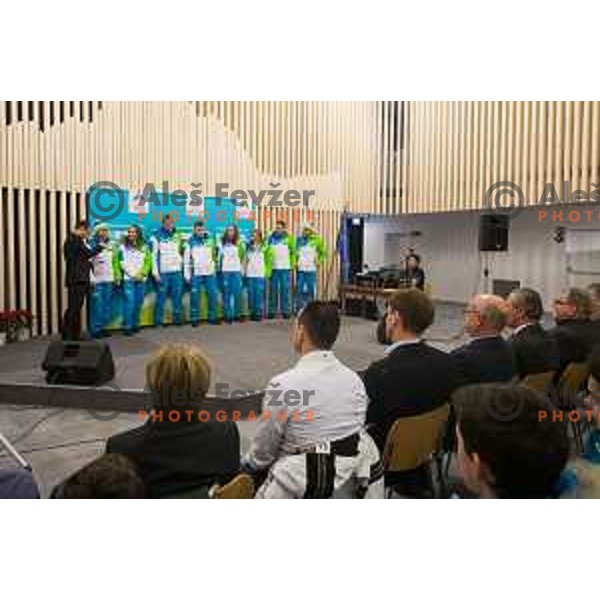 Press conference of Slovenian youth olympic team before European Youth Olympic Festival Vorarlberg 2015, Bled, Slovenia, on January 21, 2015
