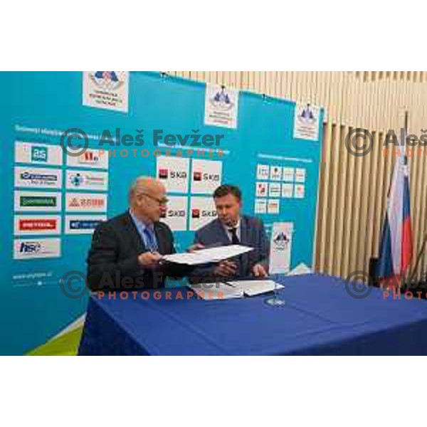 Press conference of Slovenian youth olympic team before European Youth Olympic Festival Vorarlberg 2015, Bled, Slovenia, on January 21, 2015