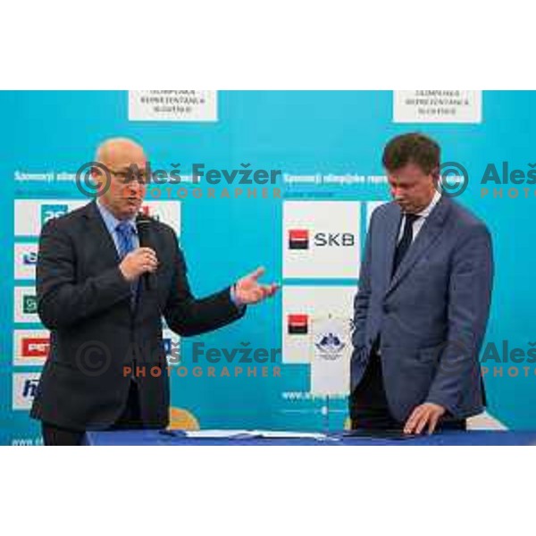 Press conference of Slovenian youth olympic team before European Youth Olympic Festival Vorarlberg 2015, Bled, Slovenia, on January 21, 2015