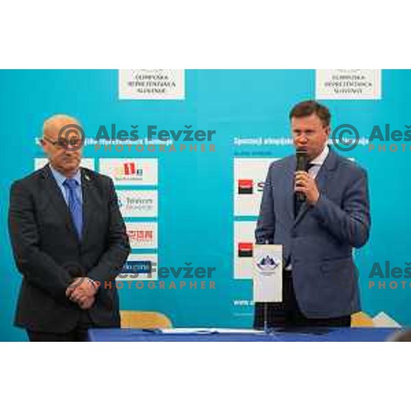 Press conference of Slovenian youth olympic team before European Youth Olympic Festival Vorarlberg 2015, Bled, Slovenia, on January 21, 2015