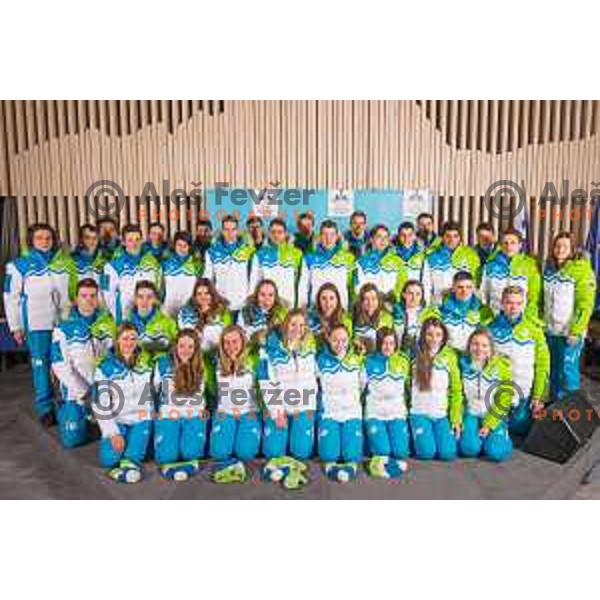 Press conference of Slovenian youth olympic team before European Youth Olympic Festival Vorarlberg 2015, Bled, Slovenia, on January 21, 2015