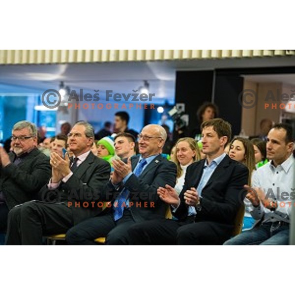 Press conference of Slovenian youth olympic team before European Youth Olympic Festival Vorarlberg 2015, Bled, Slovenia, on January 21, 2015