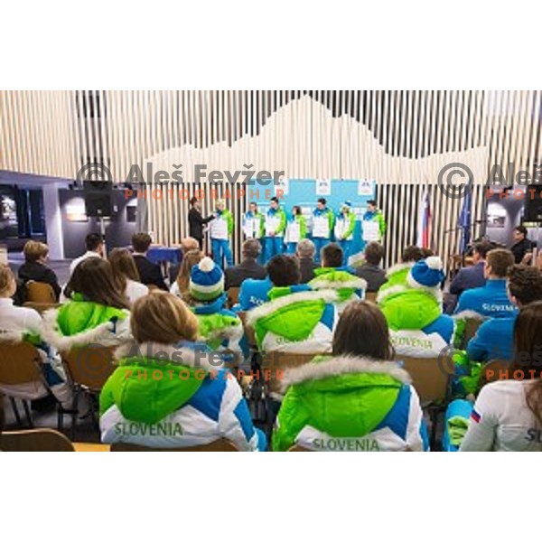 Press conference of Slovenian youth olympic team before European Youth Olympic Festival Vorarlberg 2015, Bled, Slovenia, on January 21, 2015