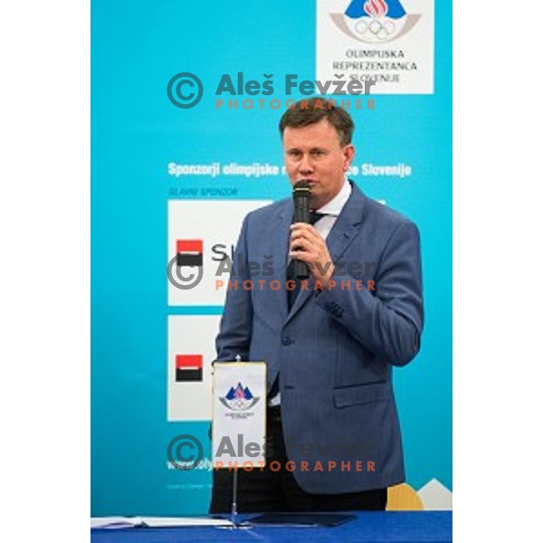 Press conference of Slovenian youth olympic team before European Youth Olympic Festival Vorarlberg 2015, Bled, Slovenia, on January 21, 2015