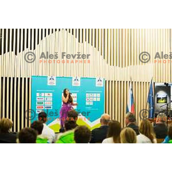 Press conference of Slovenian youth olympic team before European Youth Olympic Festival Vorarlberg 2015, Bled, Slovenia, on January 21, 2015