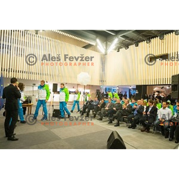 Press conference of Slovenian youth olympic team before European Youth Olympic Festival Vorarlberg 2015, Bled, Slovenia, on January 21, 2015