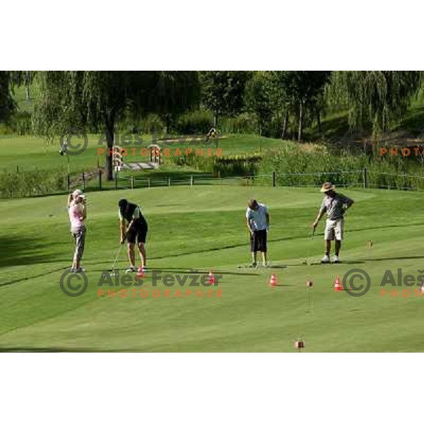 Putting and chiping green at Millstatter See golf club in Austria. Photo by Ales Fevzer 