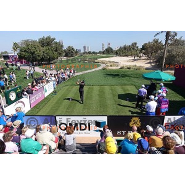 Henrik Stenson (SWE) in action in first round of Commercial Bank Qatar Masters, European Tour tournament, Doha Golf Club, Qatar on January 21, 2015