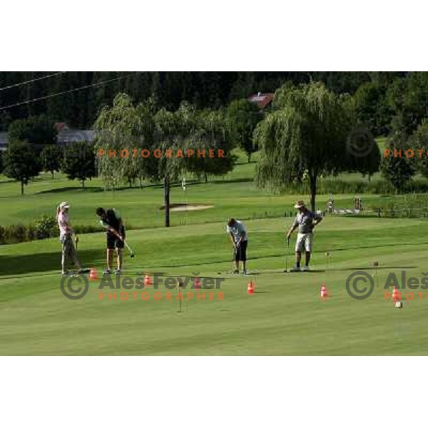 Putting and chiping green at Millstatter See golf club in Austria. Photo by Ales Fevzer 